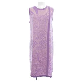 Hermès Twill Reine Kleid Pink Lila