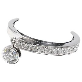 Chaumet Frisson K18WG Diamond Ring Size 10.5 Silvery