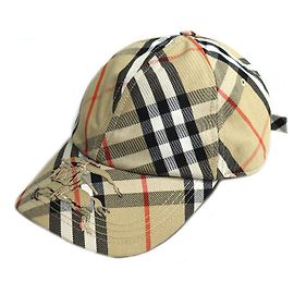 Burberry Vintage Check Cotton Polyester Cap Beige