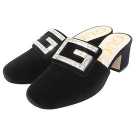 Gucci Mule SOFTY VELVET Mule Black