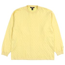 Monogram Strickpullover von Louis Vuitton Gelb