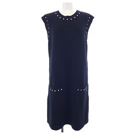 Vestido de mezcla de cachemira Chanel Negro