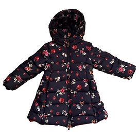 Dolce & Gabbana down coat with hood black Black
