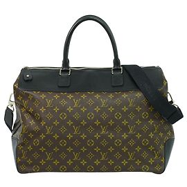 Sac à main Louis Vuitton Neo Greenwich en toile Monogram Macassar Marron