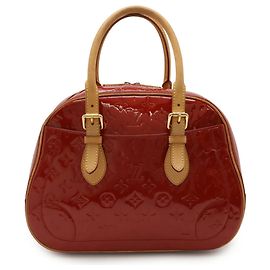 Louis Vuitton Monogram Vernis Summit Drive Handbag Red
