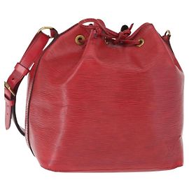 LOUIS VUITTON Borsa a Spalla Petit Noé Epi Rossa M44107 LV Auth 161223 Rosso