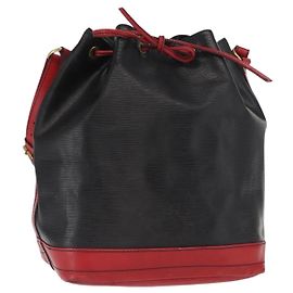 LOUIS VUITTON Borsa a Spalla Epi Noe Bicolore Nero Rosso M44017 LV Auth 159254 Nero Rosso