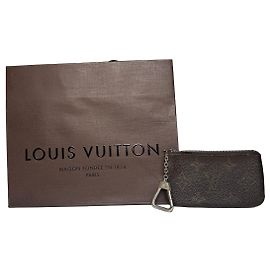 Vintage Louis Vuitton Le Dauphine Leather Card Holder Brown Brown