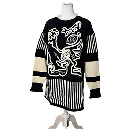 Autre Marque Vintage Unisex Pullover Kansai Yamamoto M/L Schwarz