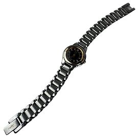 Relógio de quartzo bicolor vintage Yves Saint Laurent Prata Ouro Prata