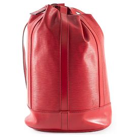 Louis Vuitton Randonne GM Rucksack in kastilischem Rot Rot