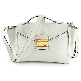 Bolsa de couro branco Prada BT0962 Branco