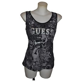 Débardeur Guess avec strass en coton Multicolore