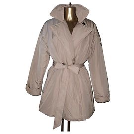 Tommy Hilfiger Women's Down Coat Size L New Beige Flesh