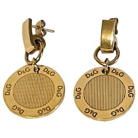 Boucles d'oreilles iconiques DOLCE & GABBANA "Flutter" plaquées or Doré