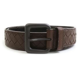 Cinto de couro Intrecciato marrom para homem da Bottega Veneta Marrom