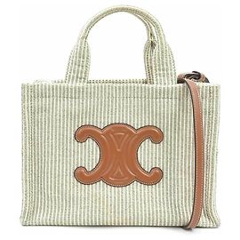 Céline Borsa Celine Small Cabas Thais Marrone Beige