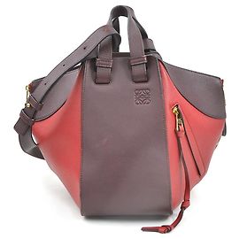 Sac à main en cuir Hammock Small de Loewe Rouge Bordeaux