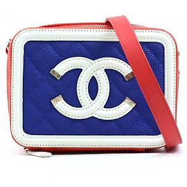 Bolsa de Ombro Mini Figley CC da Chanel Rosa Branco Azul Laranja