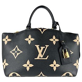 Bolsa Petit Palais PM em Empreinte Louis Vuitton Preto Bege