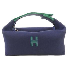 Hermès Hermes Bride A Black PM Handbag Pouch Black Blue