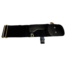 Dior-Dior New Saddle Pouch Belt-Black