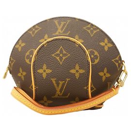 Louis Vuitton Monogram Mini Ellipse Pouch Brown