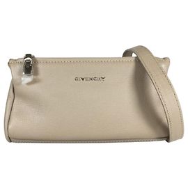 Bolsa crossbody Pandora Box mini em couro de cabra marrom Givenchy Marrom Bege