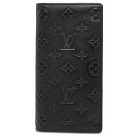 Cartera Brazza Monogram Shadow Negra Louis Vuitton Negro