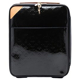 Louis Vuitton Blue Monogram Vernis Pegase 45 Blue Navy blue