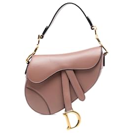 Dior-Dior Brown Mini Smooth Calfskin Saddle Bag-Brown,Flesh
