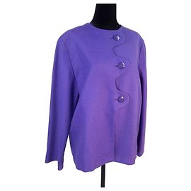 Pierre Cardin purple Space Age style jacket Dark purple