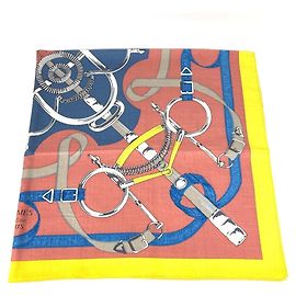 Sciarpa/Scialle Hermès Pellier Carré Jean 140 Multicolore