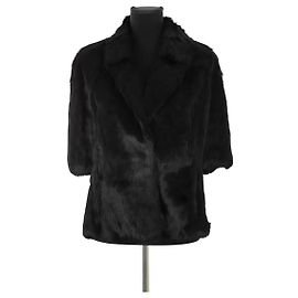 Joseph Schwarze Pelzjacke Schwarz