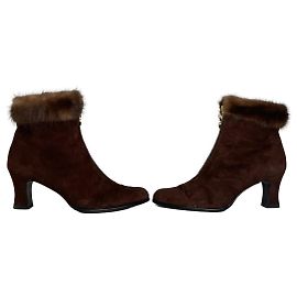Botas Helens Vintage Yves Saint Laurent Marrom EU36 Marrom