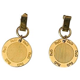 Boucles d'oreilles iconiques DOLCE & GABBANA modèle 'Flutter' plaqué or Doré