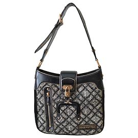 Autre Marque Bolso Musette de denim gris acolchado Monogram negro edición limitada Louis Vuitton Negro