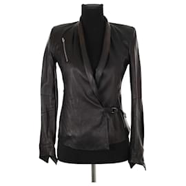 Helmut Lang Black leather jacket Black