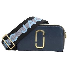 Marc Jacobs Bolso de hombro Snapshot de cuero azul Azul