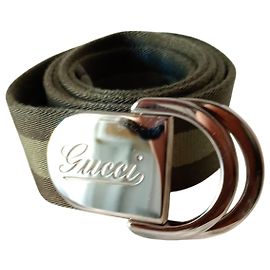 Cinturón Gucci Tribanda Verde