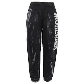 Moschino Couture Logo Paint Accent Jogger Pants in Black Cotton  Black