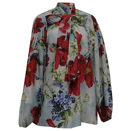 Bluse Dolce & Gabbana aus Seide mit floralem Druck Andere