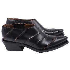 Proenza Schouler Paneled Ankle Boots in Black Leather Black