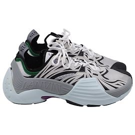 Baskets Lanvin Flash X en polyuréthane gris et bleu Gris