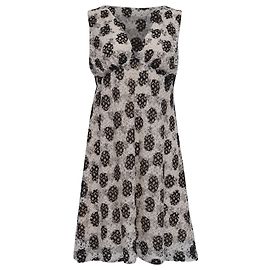 Missoni Polka Dot Mini Flared Dress in White Viscose White