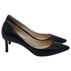 Jimmy Choo Romy 60 Pumps in Black Calf Leather Black