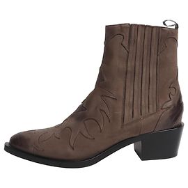 Sartore Brown suede western ankle boots - size EU 38.5 Brown