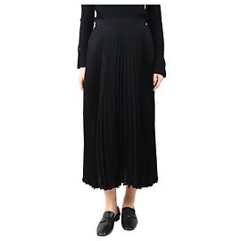 Valentino Jupe midi plissée noire - taille UK 10 Noir