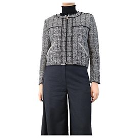 Isabel Marant Etoile Grau gewebte Jacke - Größe UK 8 Grau