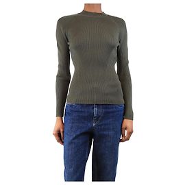 Autre Marque Grüner Wollrollkragenpullover - Größe XS Grün
